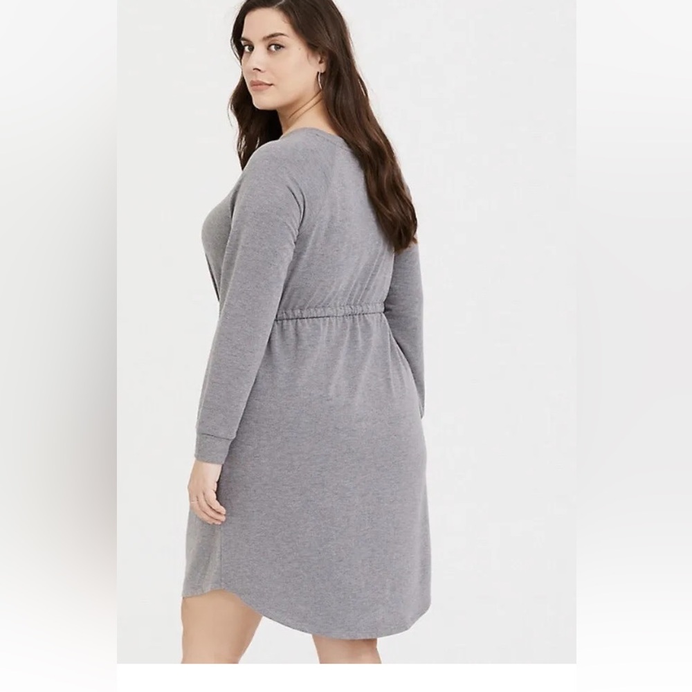New! Torrid Gray Terry Dress ~ Sz 2 - Picture 2 of 4